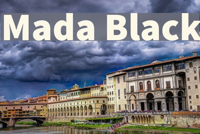 Mada Black Font examples