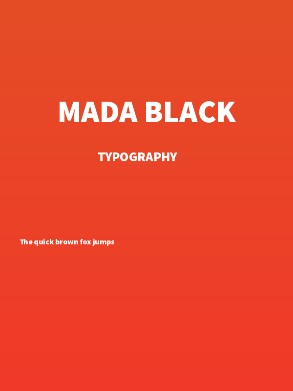 Mada Black Poster