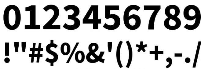 Mada Bold Font OTHER CHARS