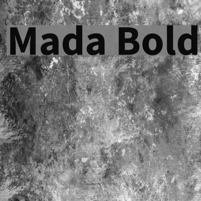 Mada Bold Font examples