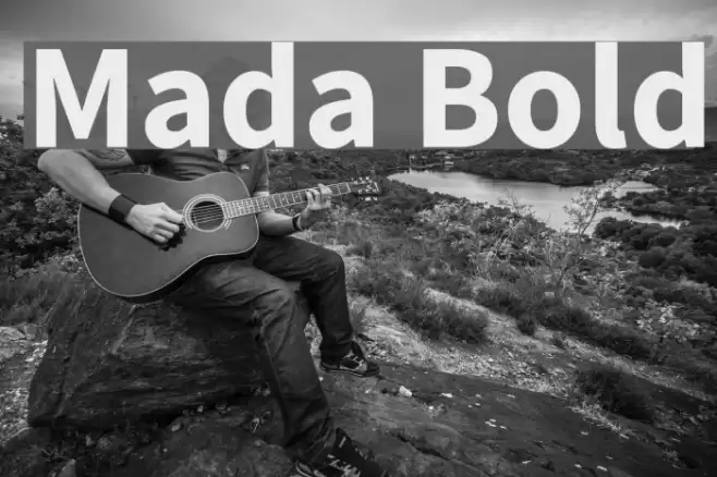Mada Bold Font examples