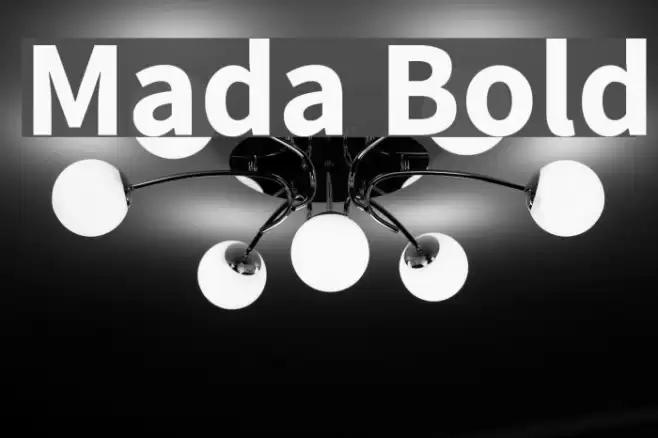 Mada Bold Font examples