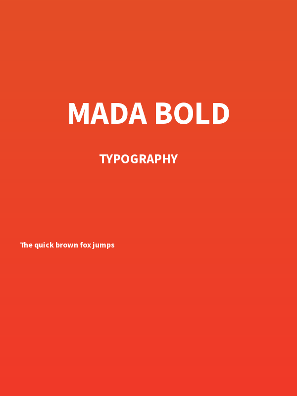 Mada Bold Poster