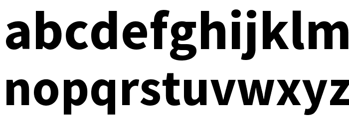 Mada Bold Font LOWERCASE