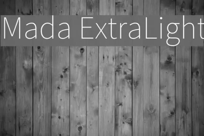 Mada ExtraLight Example 1