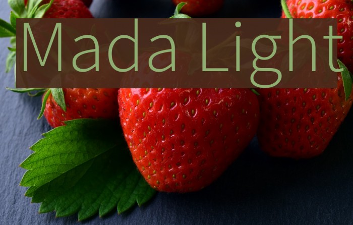 Mada Light Font examples