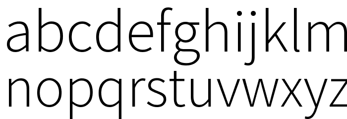 Mada Light Font LOWERCASE