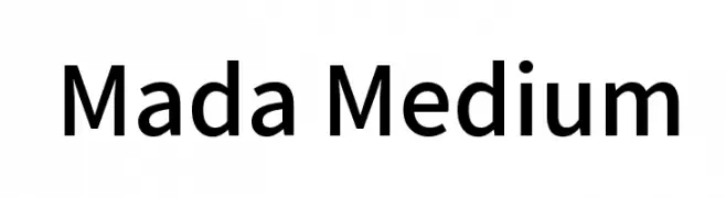 Mada Medium  フリーフォントのダウンロード