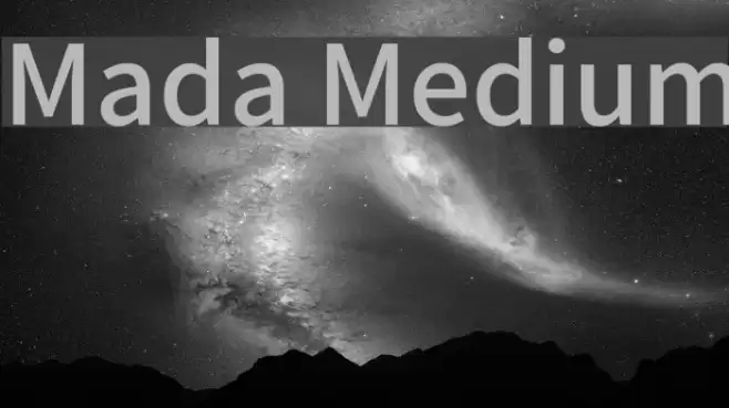 Mada Medium Font examples