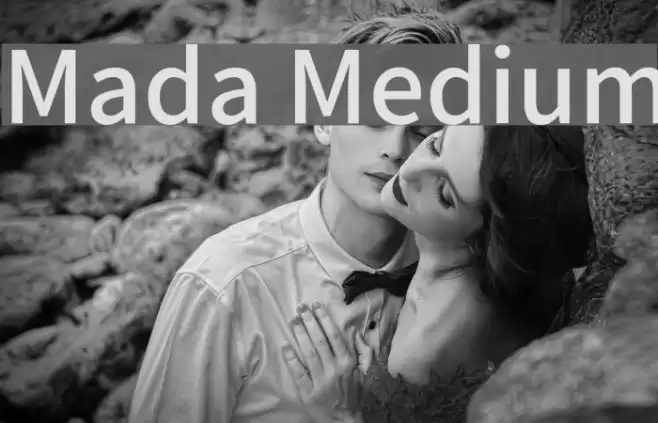 Mada Medium Font examples