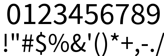 Mada Regular Font OTHER CHARS
