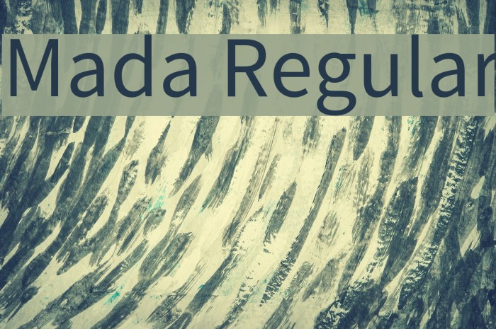 Mada Regular Font examples