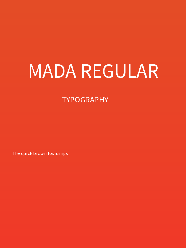 Mada Regular Poster