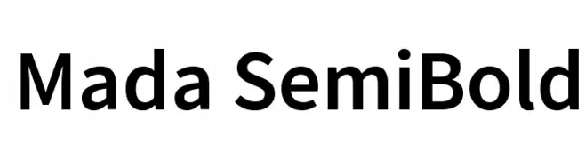 Mada SemiBold  フリーフォントのダウンロード