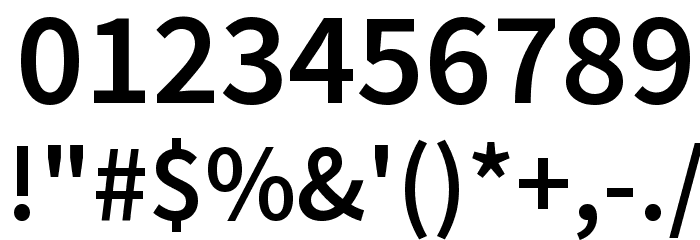 Mada SemiBold Font OTHER CHARS