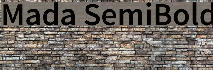 Mada SemiBold Font examples
