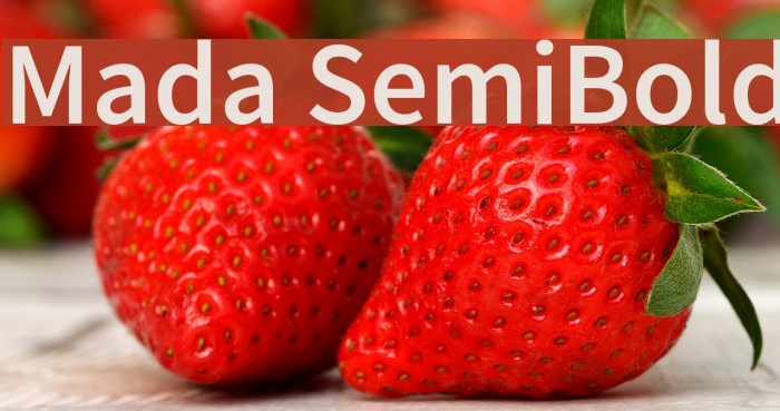 Mada SemiBold Font examples