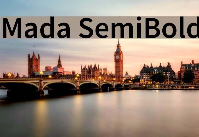 Mada SemiBold Font examples