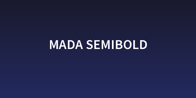 Mada SemiBold Social Header