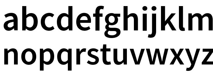 Mada SemiBold Font LOWERCASE
