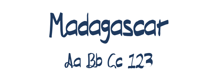 Madagascar Font Preview
