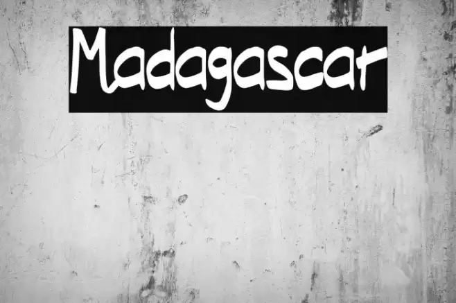 Madagascar Font examples