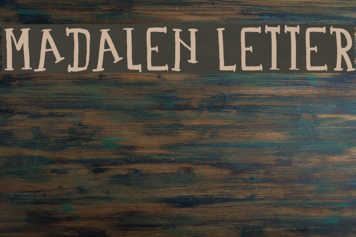 Madalen Letter Font examples
