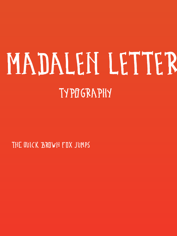 Madalen Letter Poster