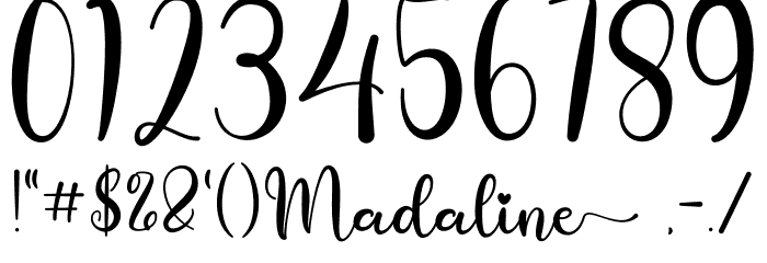 Madaline Font OTHER CHARS