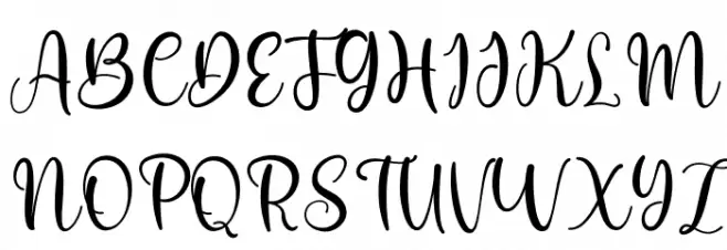Madaline Schriftart Groß