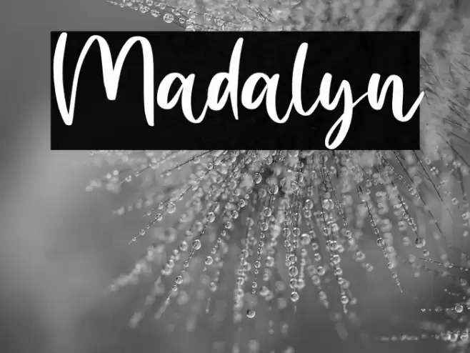Madalyn Font examples