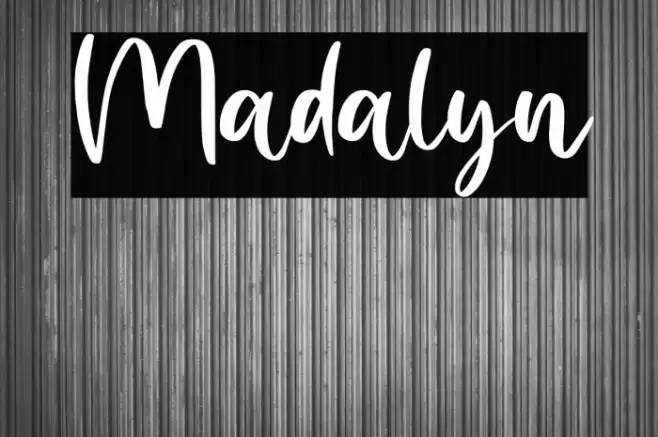 Madalyn Font examples