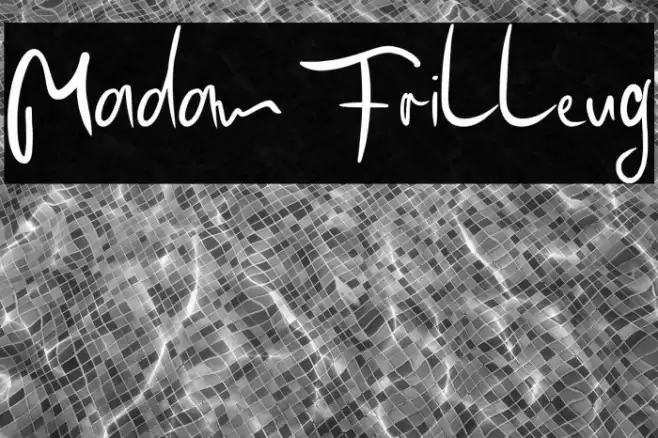 Madam Frilleug Font examples