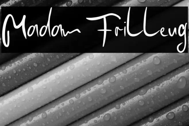 Madam Frilleug Font examples