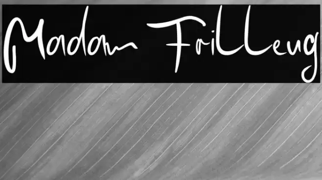 Madam Frilleug Font examples