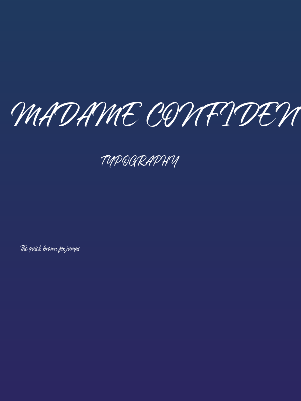 Madame Confidentielle Poster