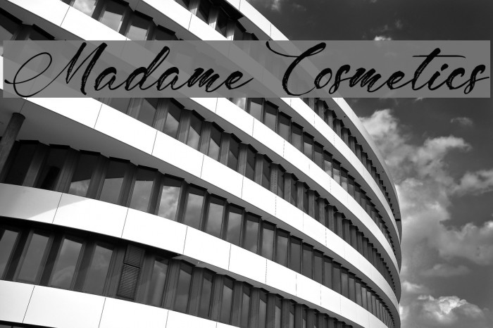 Madame Cosmetics Font examples