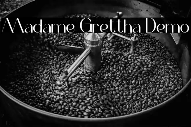 Madame Grettha Demo Font examples