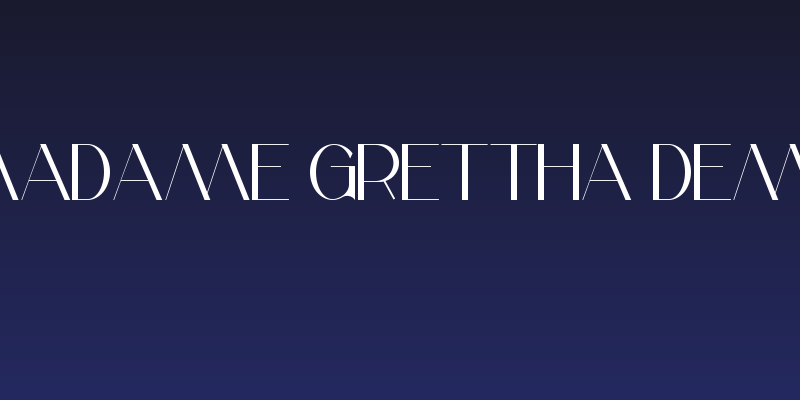 Madame Grettha Demo Social Header