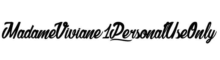 Madame Viviane 1_PersonalUseOnly  font caratteri gratis