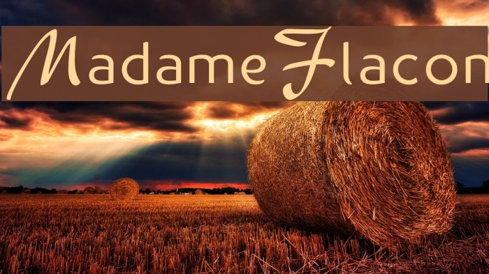 MadameFlacon Font examples