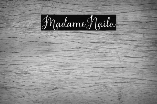 MadameNaila Font examples