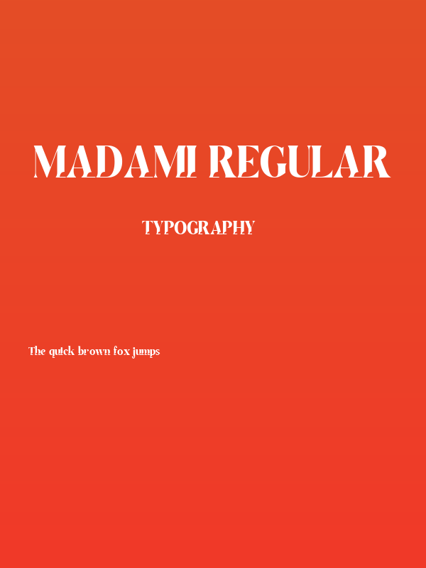 Madami Regular Poster