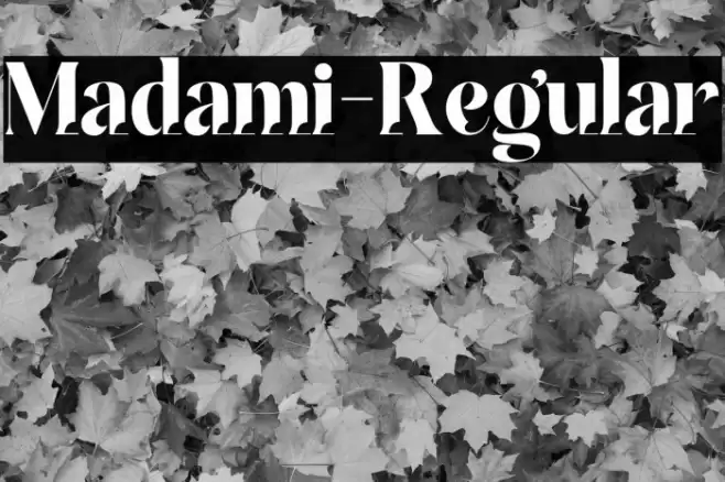 Madami-Regular Font examples