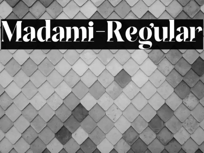 Madami-Regular Font examples