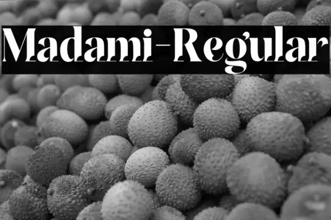 Madami-Regular Font examples