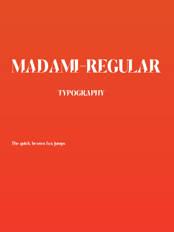 Madami-Regular Poster