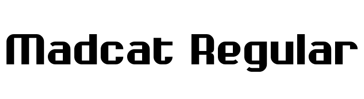 Madcat Regular  font caratteri gratis