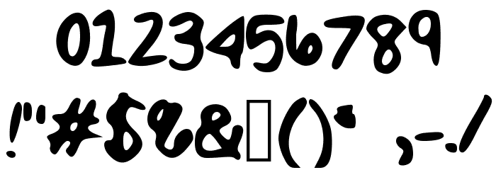 MaddieScript Font OTHER CHARS
