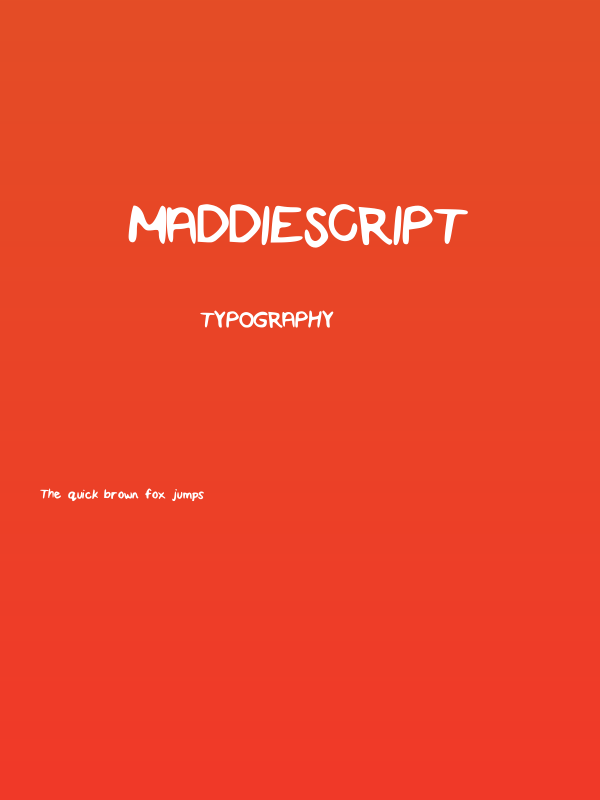 MaddieScript Poster